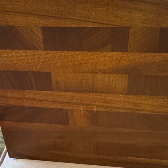 1970s Solid Black Walnut Ice Bucket w/Lid.  Midcentury Barware by Kustom Kraft. - Picture 6 of 10